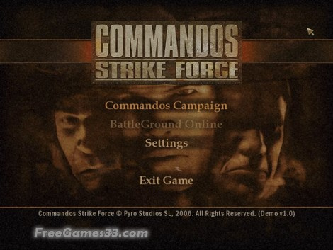 Commandos Strike Force Demo 